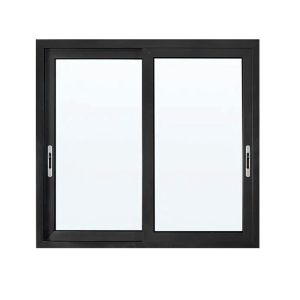 Horizontal Opening Wood Grain Aluminum Casement Windows Sound Insulation 35dB