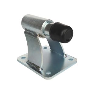 White Zinc Adjustable Steel Gate Stoppers For Sliding