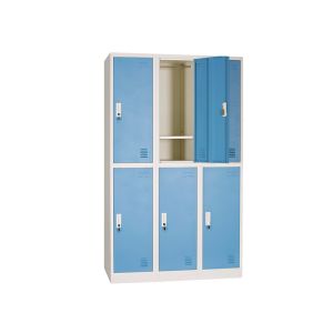 Security Cam Lock 6 Door Hygienic Office Filling Cabinet