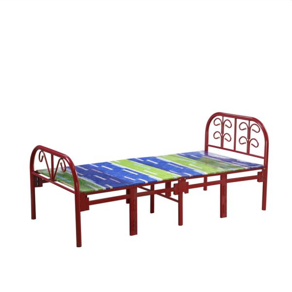 Buy Easy Hotel Bedroom Furniture Durable Metal Folding Single Bed at wholesale prices