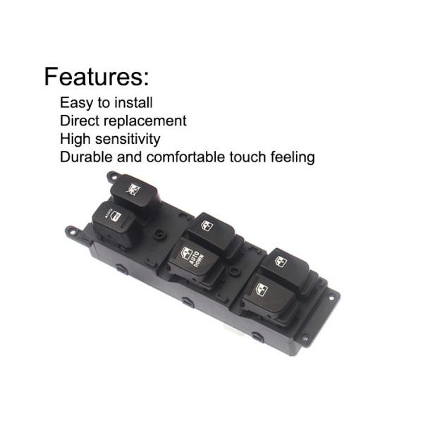 Auto Power window switch Front Left for Hyundai Accent four door with light 2006-2011 OE 93570-1E110