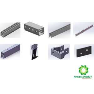 Solar Ground Mount System Panel Module Structure Solar Power Plant For Large