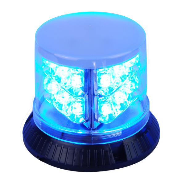 Buy Powerful Blue Police Beacon Light , PC Shell LED Warning Beacons For Vehicles at wholesale prices