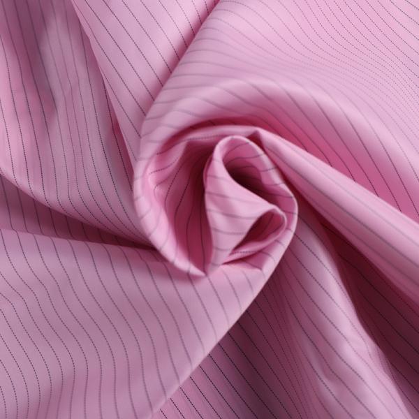 98% Polyester 2% Conductive Filament Electrostatic Discharge Fabric With 2.5mm Strip