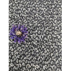 Chrysanthemum 100% Polyester Printed Mesh Pleated Lace Fabric