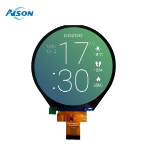3.4 Inch 800*800 Circular TFT LCD Display MIPI Interface 30 Pin for Smart Home