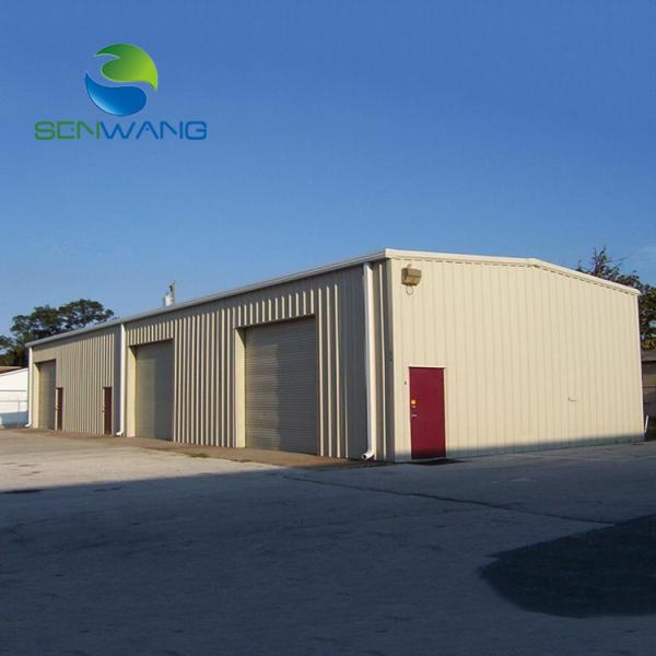 Low cost galvanized white-grey color prefabricated steel structure car garage