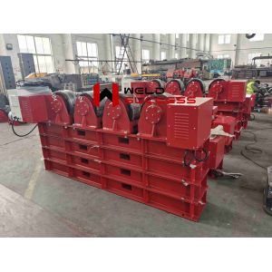 Bolt Adjustment 30 Ton Welding Rotator Rubber Wheels