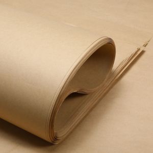 Uncoated Tissue 50CM*150M Recycled Kraft Paper Sheets Wood Pulp