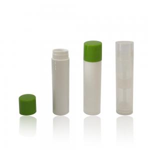 China Screw Cap White Bulk Plastic Lip Balm Tube 15*66mm High Durability on sale