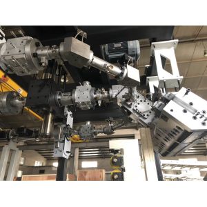 Multi - Layer Co Extruder Machine , PS PET PMMA EVA Single Screw Extruder