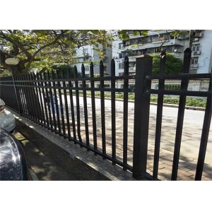 Residential L3m Tubular Steel Fence Square Post Dark Green