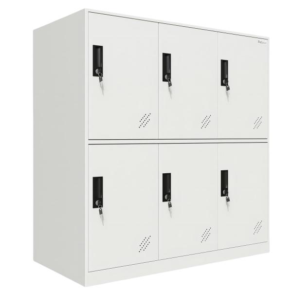 90x45x92CM 6 doors single metal locker cabinet office furniture cabinet used in factory financial department