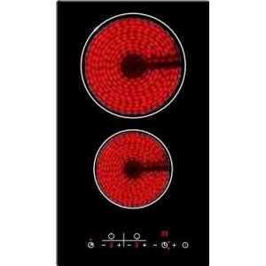 EMC 220v 3KW Kitchen 2 Burner Ceramic Cooktop