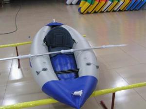 China Durable Inflatable Sea Kayak 25cm Diameter Single Person Kayak For Sport Event on sale