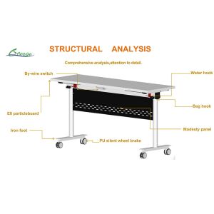 25mm Top Thickness Collapsible Table for B2B Furniture