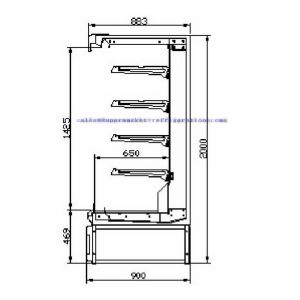 Quality Plug-in Multideck Display Showcase - NEW YORK for sale
