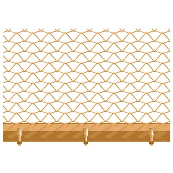 Buy 1.2m Flexible Spiral Woven Stainless Steel Mesh Curtain Drapery at wholesale prices