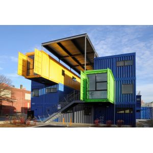 Exhibition Center Prefab Shipping Container Homes / Prefab Storage Container
