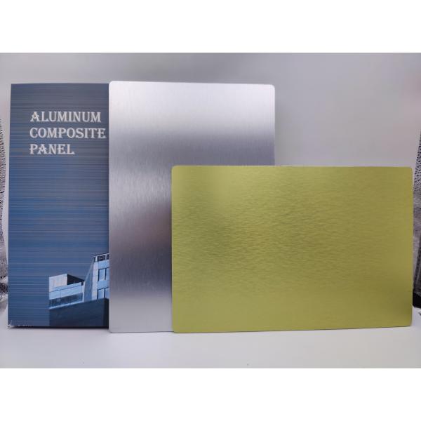 Exterior ACP Sheet With Special Effects Finish 3.0mm Panel Polyester Coating For