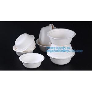 disposable eco friendly sugarcane 500ml bowl,Biodegradable Disposable Sugarcane