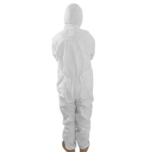 Quality Elastic Cuffs 55gM2 Disposable Protective Coverall for sale