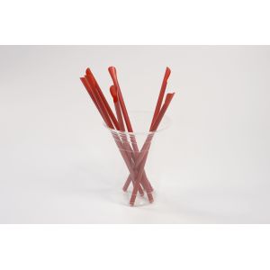 China Takeaway Biodegradable PLA Straws Spoon End Straight 7x210mm on sale