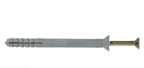 M5X30 PA Mushroom Head Nylon Anchor Plastic Fixing Expansion Wall Anchor With Screws