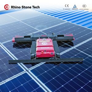 Automatic Remote Control Solar Panel Cleaning System Crawler Robot for PV Power