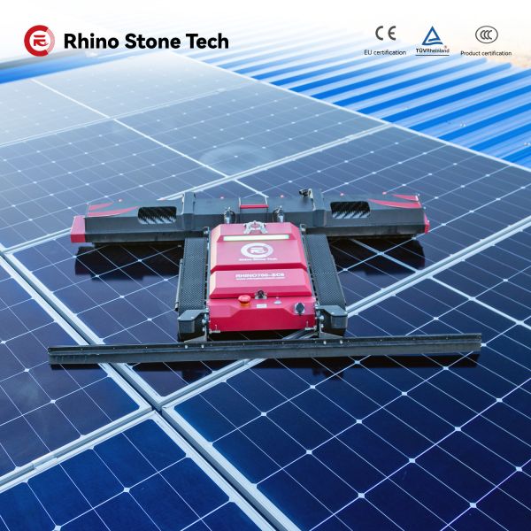 Automatic Remote Control Solar Panel Cleaning System Crawler Robot for PV Power