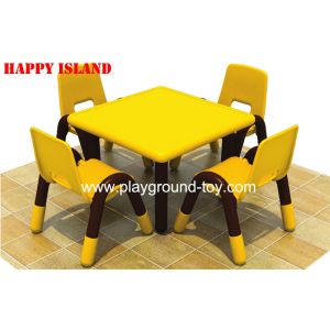 Imported Plastic Kindergarten Classroom Furniture Square Learning Table