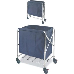China Foldable laundry Linen Trolley For Hotel Stainless steel tube on sale