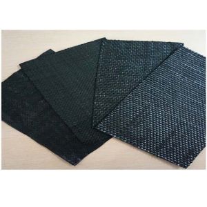 Geotextile Stabilization Fabric Plastic Woven Geotextiles width 1m-8m Black