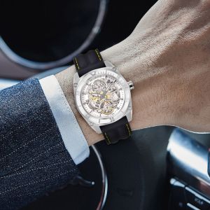Mens Luxury Skeleton Automatic Mechanical Wrist Watches