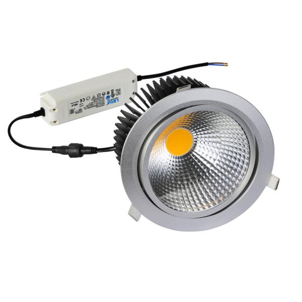 40W COB LED Downlight with CE,TUV,FCC,ROHS Approval