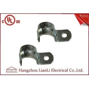 Buy cheap One Hole Rigid Conduit Straps / Heavy Duty Rigid Galvanized Steel Conduit from wholesalers
