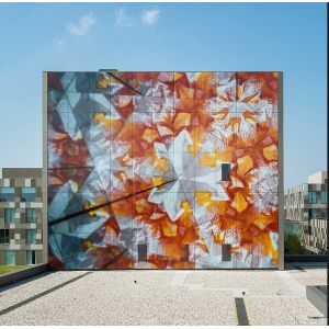 Flat Digital Ceramic Printing On Glass For Bathroom / Partition