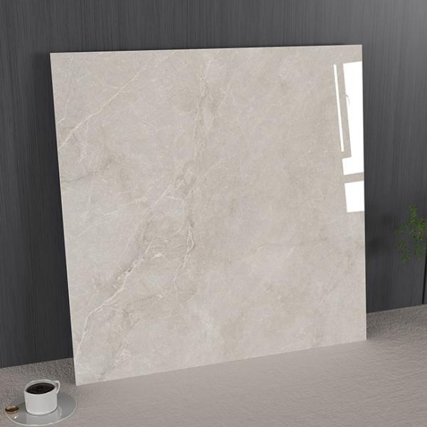 Non-Slip Waterproof 1mx1m Inside Floor Gray Polished Glazed Porcelain Tile For