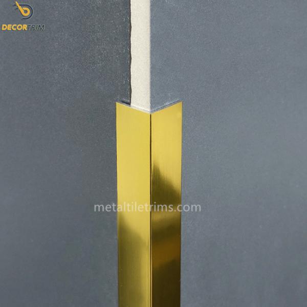 Buy Rounded Edge Wall Corner Protector Strips Matt Aluminum Bright Light Tile Trim at wholesale prices