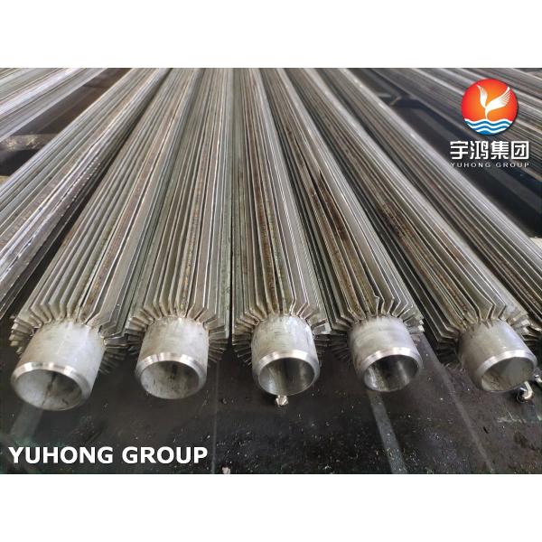 Buy A312 TP316L ASTM Welded Longitudinal Finned Pipes With Stainless Steel Fins at wholesale prices
