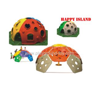 Quality Color Playground Kids Toys kids Plastic Hemisphere Rock Climbing Walls Shelf for sale