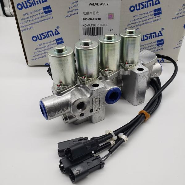 203-60-71210 Excavator Solenoid Valve For KOMATSU PC130-7