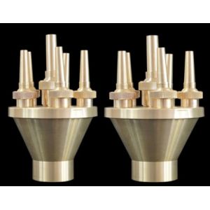 Brass Concentrating Shooting Dancing Fountain Nozzles 55m3/h Water Flow