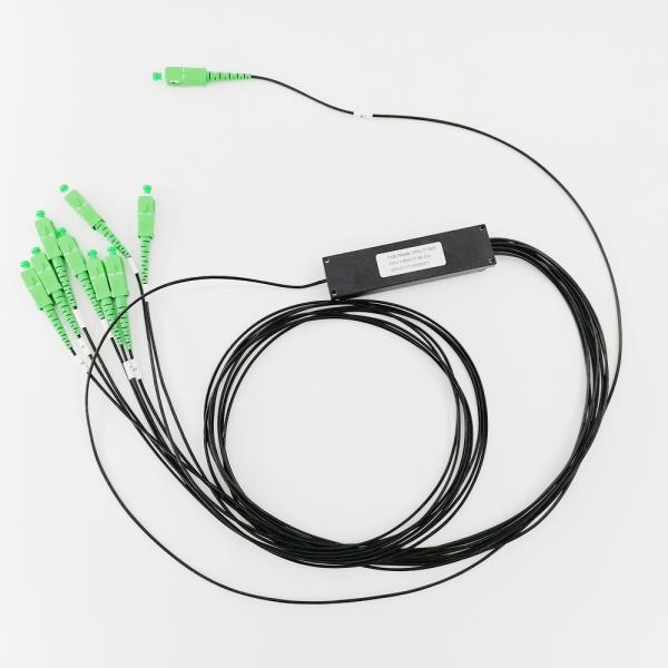 1*8 PLC Splitter With SC/APC Connector G657A1 Cable 1260nm to 1650nm Fiber Optic Splitter