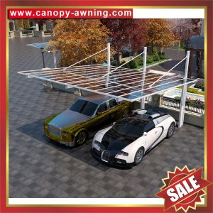 high quality outdoor cantilever polycarbonate aluminum parking bouble cars
