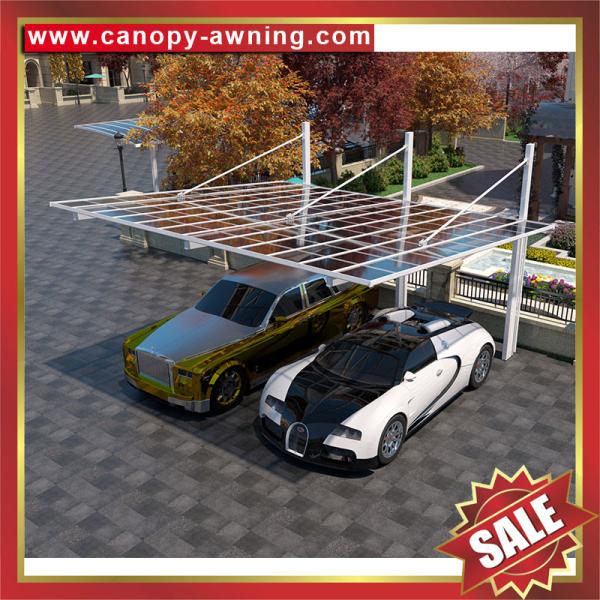 high quality outdoor cantilever polycarbonate aluminum parking bouble cars