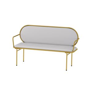 New Century Upholstered Booth Bench / Bar Banquette Seating With Arms