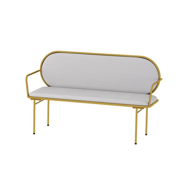 Buy New Century Upholstered Booth Bench / Bar Banquette Seating With Arms at wholesale prices