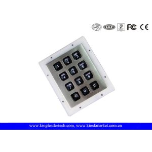 Rugged IP65 Waterproof Backlit Metal Numeric Keypad For Low-Lit Environment In
