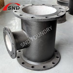 DN80-DN2000 Flanged Reducing Tee PN10 Ductile Iron Reducing Tee